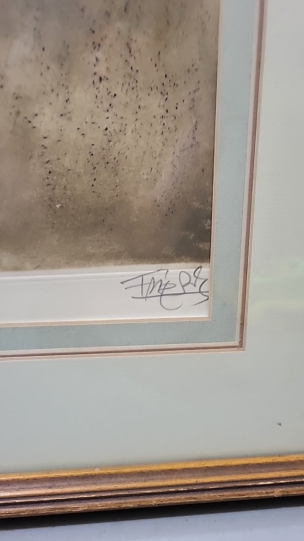 Johnny Friedlander Signed Numbered Abstract Composition Art Print Frame - 2