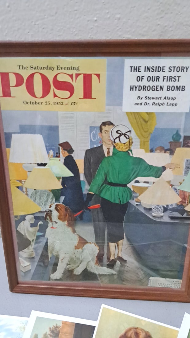 The Saturday Evening Post October 25, 1952 Framed Cover Print & Child Dog Art Prints - 2