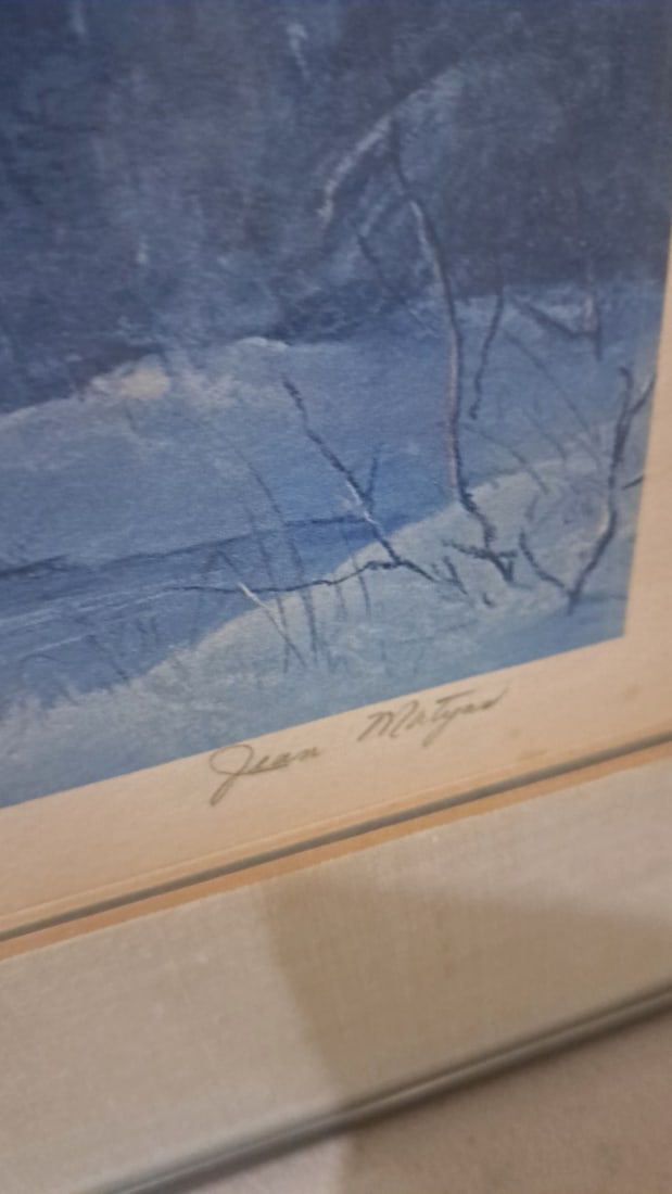 Jean Myers Into Light Framed Signed Numbered Print Winter Mountain Landscape - 3