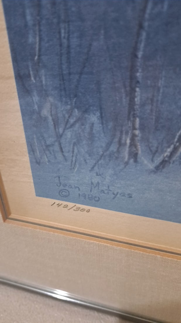 Jean Myers Into Light Framed Signed Numbered Print Winter Mountain Landscape - 5