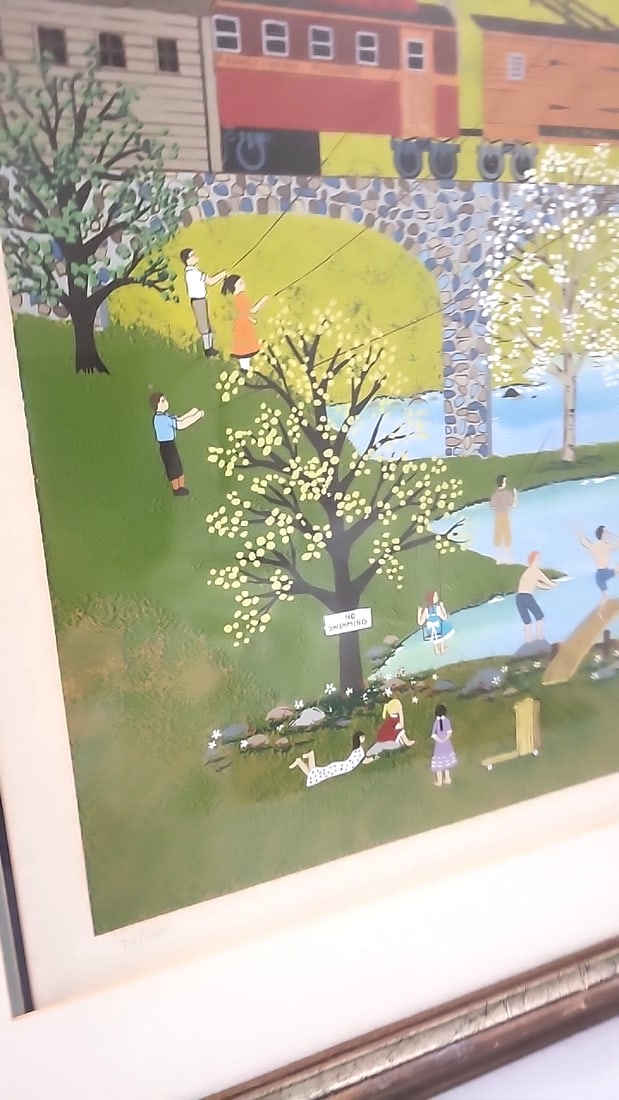 Framed Wooster Scott A Perfect Day Hand-signed Color Serigraph 71/400 With Coa - 11