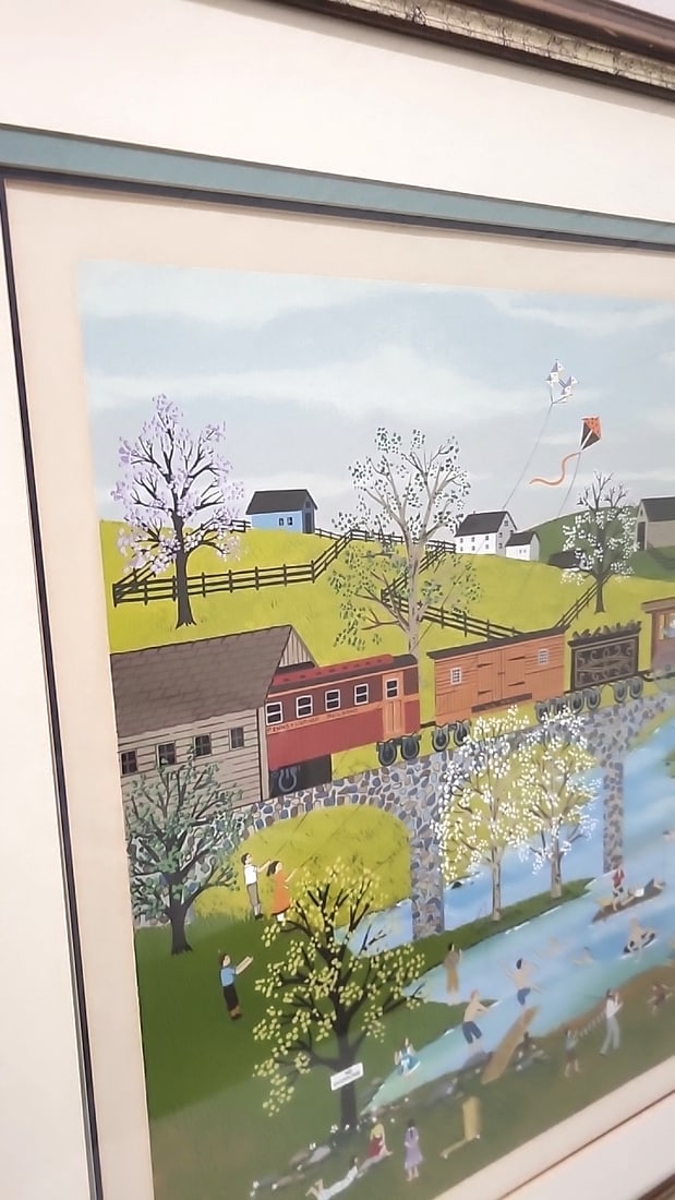 Framed Wooster Scott A Perfect Day Hand-signed Color Serigraph 71/400 With Coa - 5