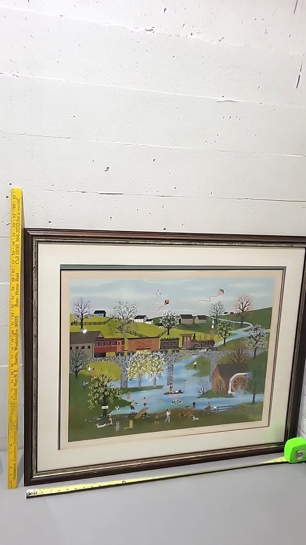 Framed Wooster Scott A Perfect Day Hand-signed Color Serigraph 71/400 With Coa - 8