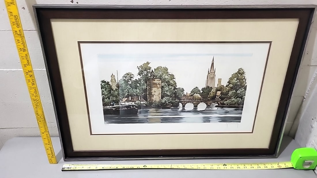 Soicher-marin G-355 A Hebbelinck Framed Original Etching, Signed Numbered 254/275 - 5