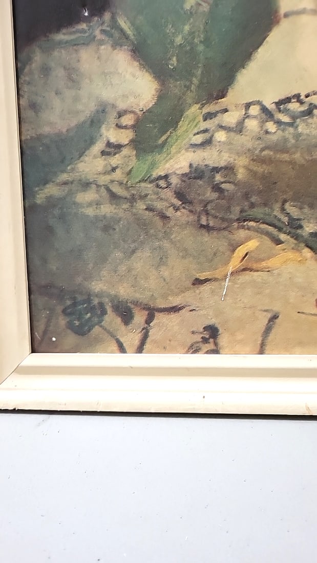 Harriet Krawiec Signed Framed Sunflower Still Life Artwork As Is - 4