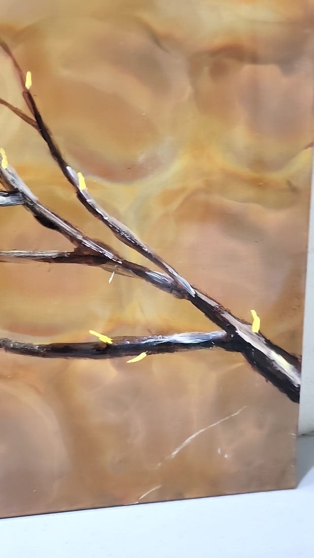 Ken Rausch Red Cardinal On Branches Wall Art Painting On Copper - 5