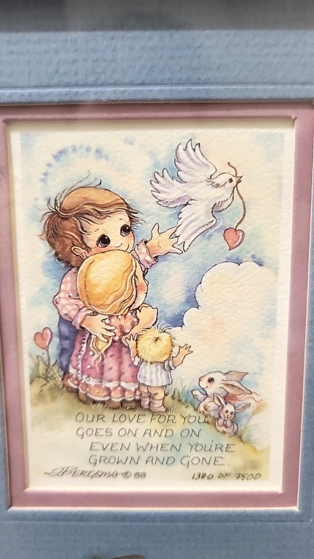 Lot Of 3 Jody Bergsma Framed Signed Numbered Art Prints, Cats Children - 5