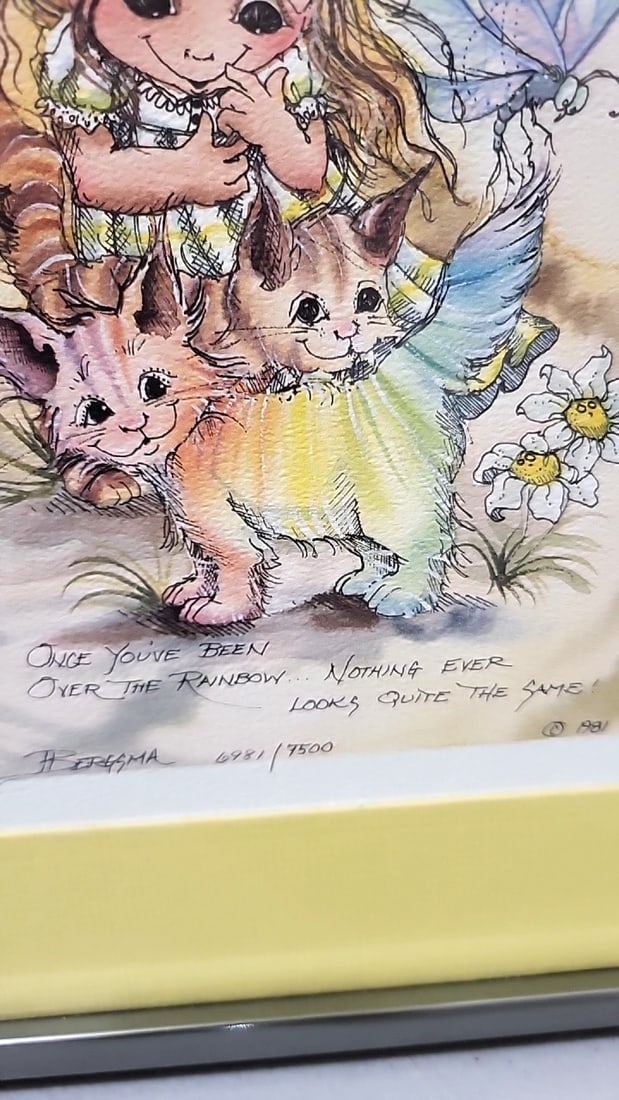 Jody Bergsma Lot Of 3 Framed Fantasy Fairy Art Prints, Frog & Friends - 10