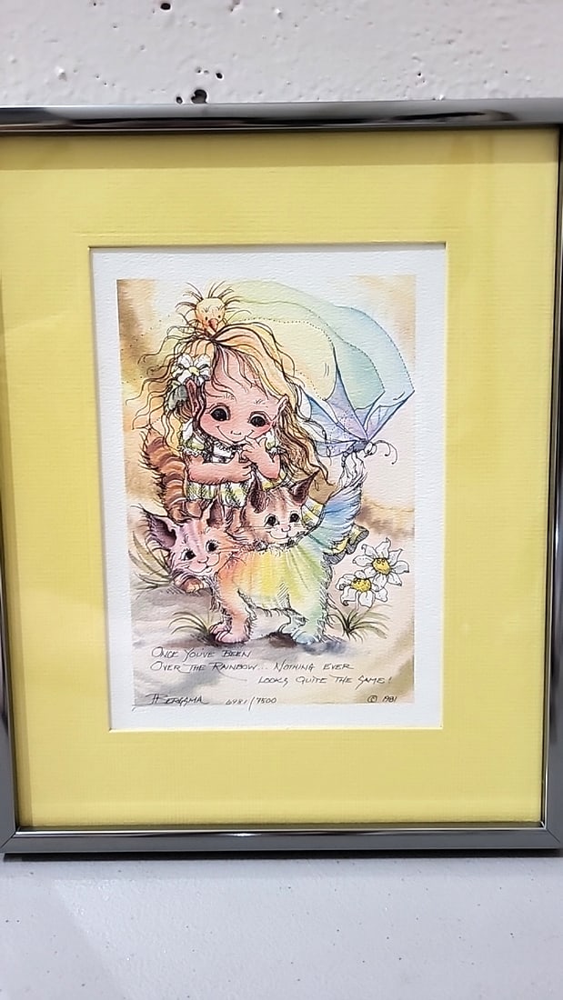Jody Bergsma Lot Of 3 Framed Fantasy Fairy Art Prints, Frog & Friends - 8