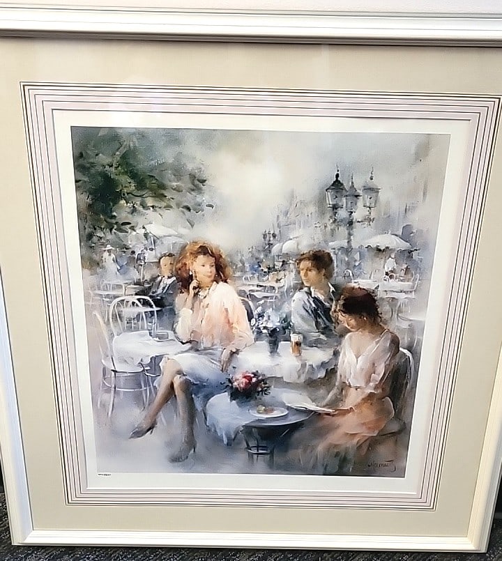 Willem Haenraets Framed Cafe Scene Limited Edition Print 134/1500: 31x35x2 6 attention – shipping artwork is very expensive. The shipping price shown in the listing is the liveshipping service by liveauctioneers. We offer our own in-house shipping as well