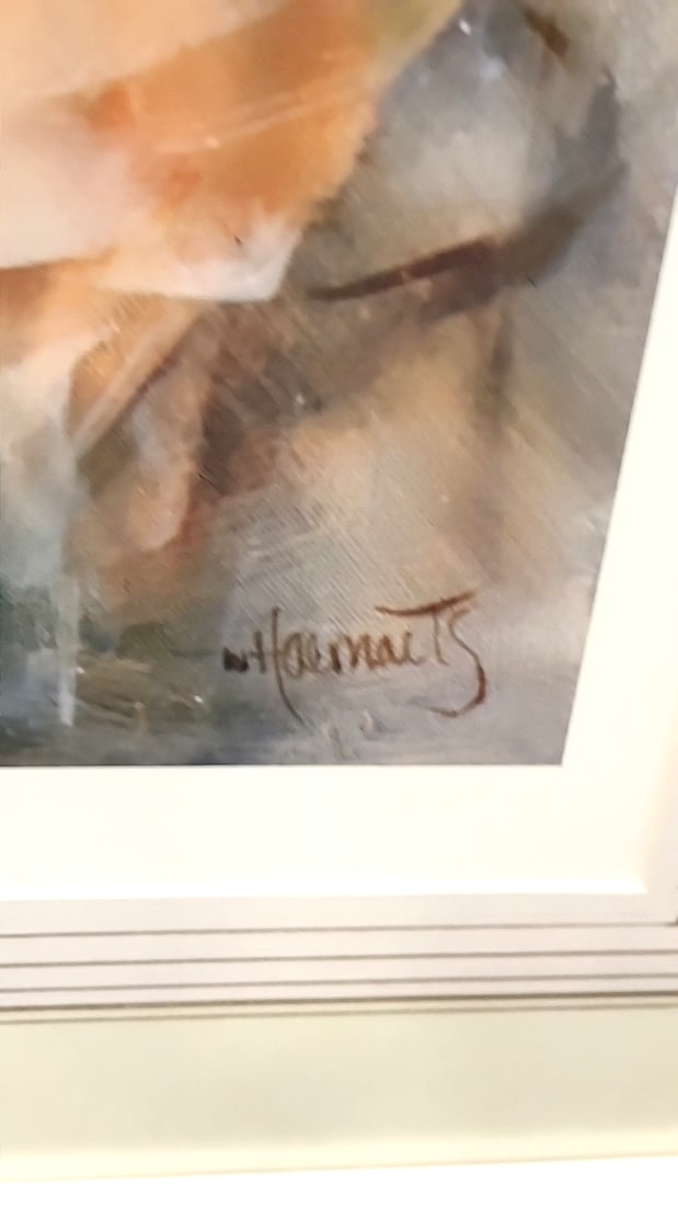 Willem Haenraets Framed Cafe Scene Limited Edition Print 134/1500 - 3