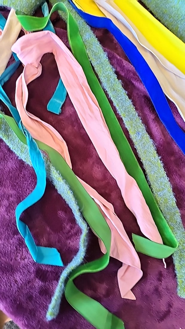 1950s Assorted Colorful Fabric Scarves - 3