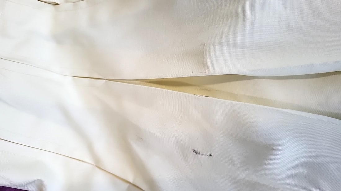 1050s Yellow Pleated A-Line Skirt with Union Made Label - 6