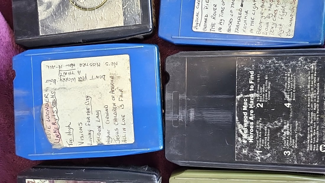 8-Track Tape Cartridge Lot: George Harrison, Queen, Fleetwood Mac, Led Zeppelin, Stevie Wonder, M... - 3