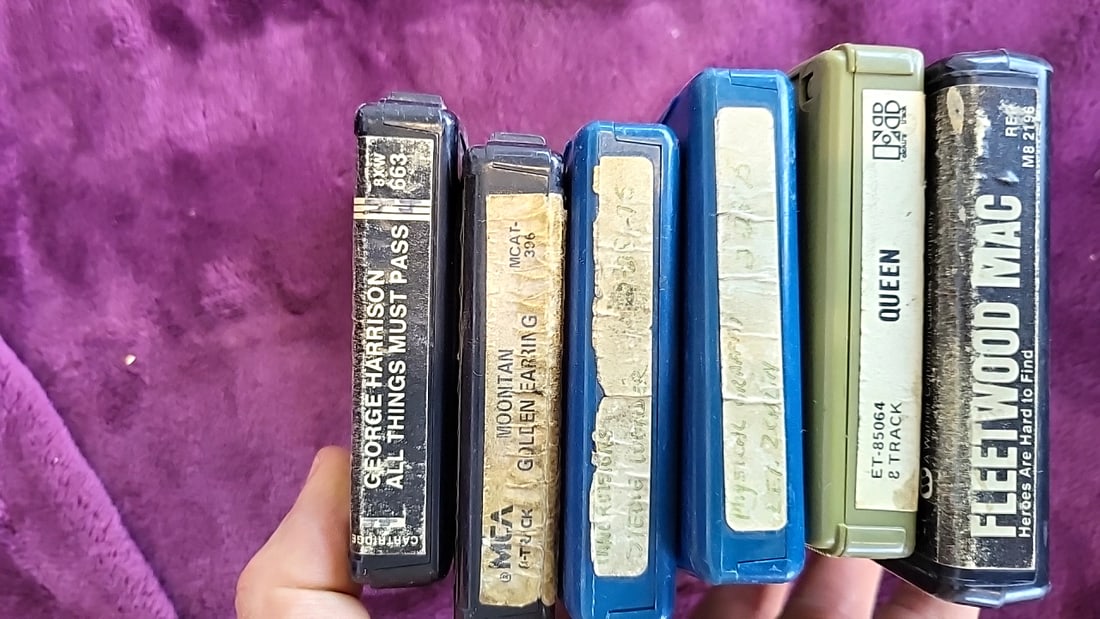 8-Track Tape Cartridge Lot: George Harrison, Queen, Fleetwood Mac, Led Zeppelin, Stevie Wonder, M... - 5