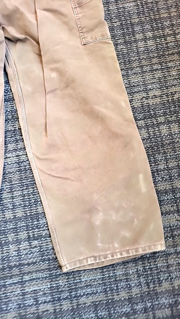 Vintage Carhartt Brown Duck Canvas Double-Front Bib Overalls - 10