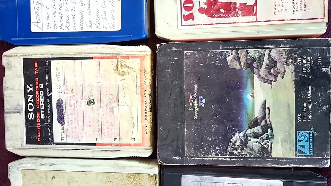 8-Track Tape Cartridge Lot with Sony ST-P20, YES, War, Alice Cooper, Average White Band - 3