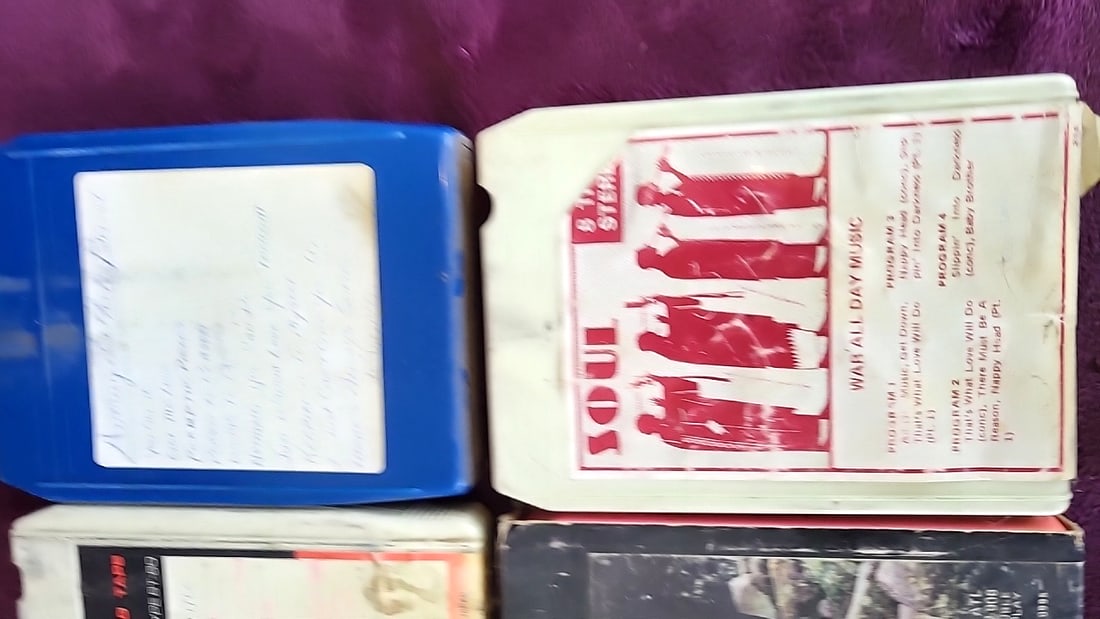 8-Track Tape Cartridge Lot with Sony ST-P20, YES, War, Alice Cooper, Average White Band - 4