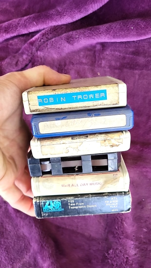 8-Track Tape Cartridge Lot with Sony ST-P20, YES, War, Alice Cooper, Average White Band - 6
