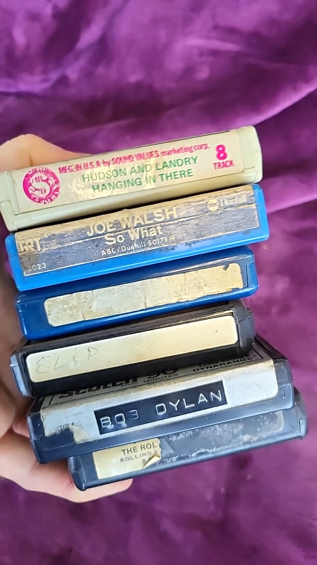 Lot of 6 8-Track Tapes: Rolling Stones Sticky Fingers, Joe Walsh So What, Hudson & Landry, Scotch... - 5