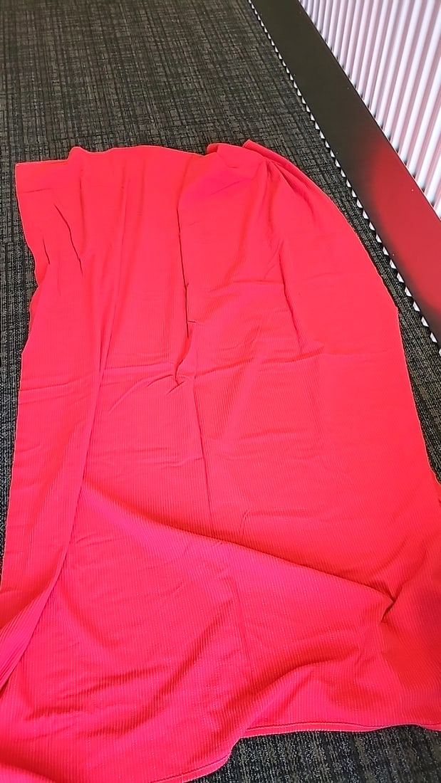 Vintage Ribbed Corduroy Bates Bedspreads red and Orange Lot - 3