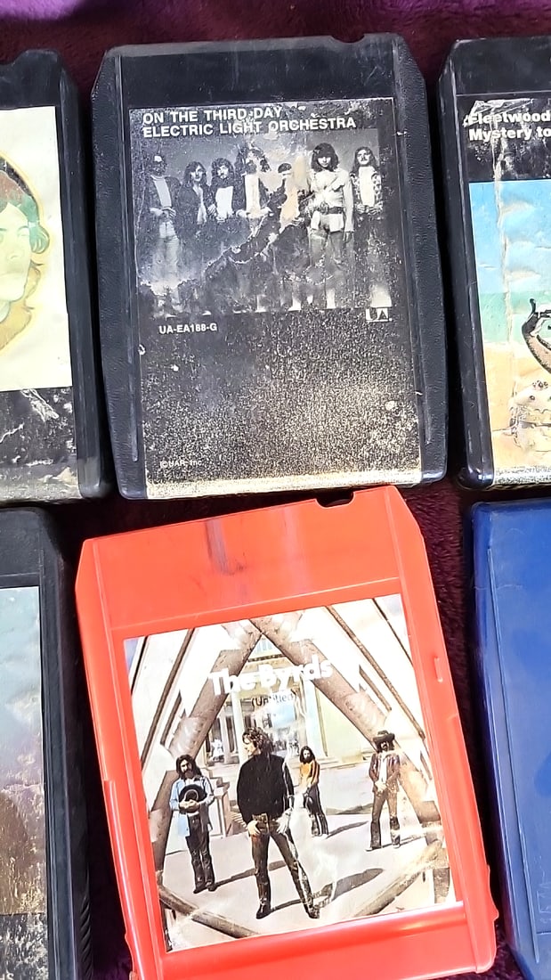 Vintage 8-Track Tape Lot: Fleetwood Mac, ELO, Moody Blues, Seals & Crofts, The Byrds - 3