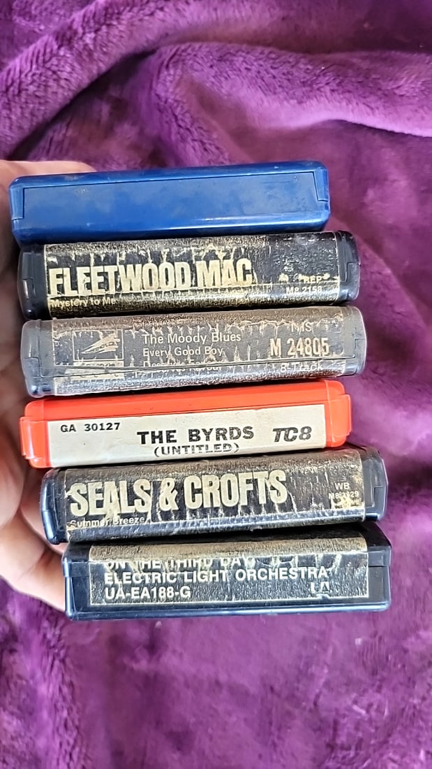 Vintage 8-Track Tape Lot: Fleetwood Mac, ELO, Moody Blues, Seals & Crofts, The Byrds - 5