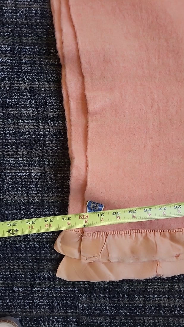 Pendleton Wool O The West Peach Wool Blanket Satin Binding - 5