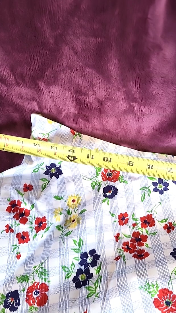 Summit of Boston White Plaid Floral A-Line Skirt Red Navy Yellow - 7