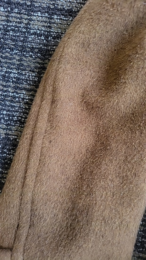 Pendleton Sir Pendleton Brown Wool Coat with Dark Pile Collar - 8