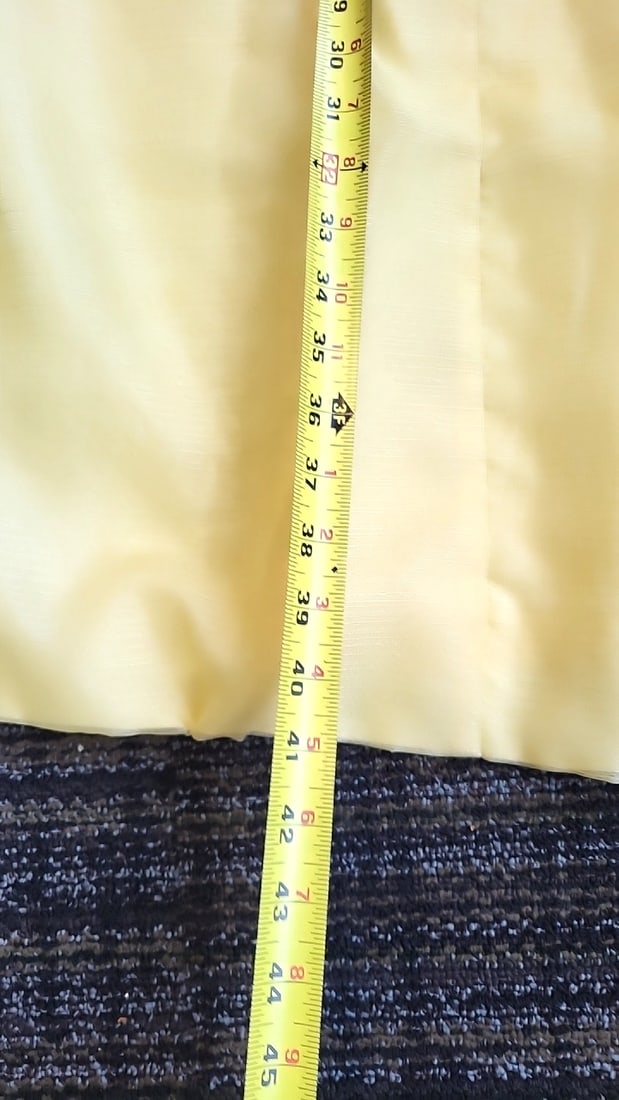 Alfred Shaheen The Master Printer Yellow Button-Front Long Sleeve Shirt Dress - 8