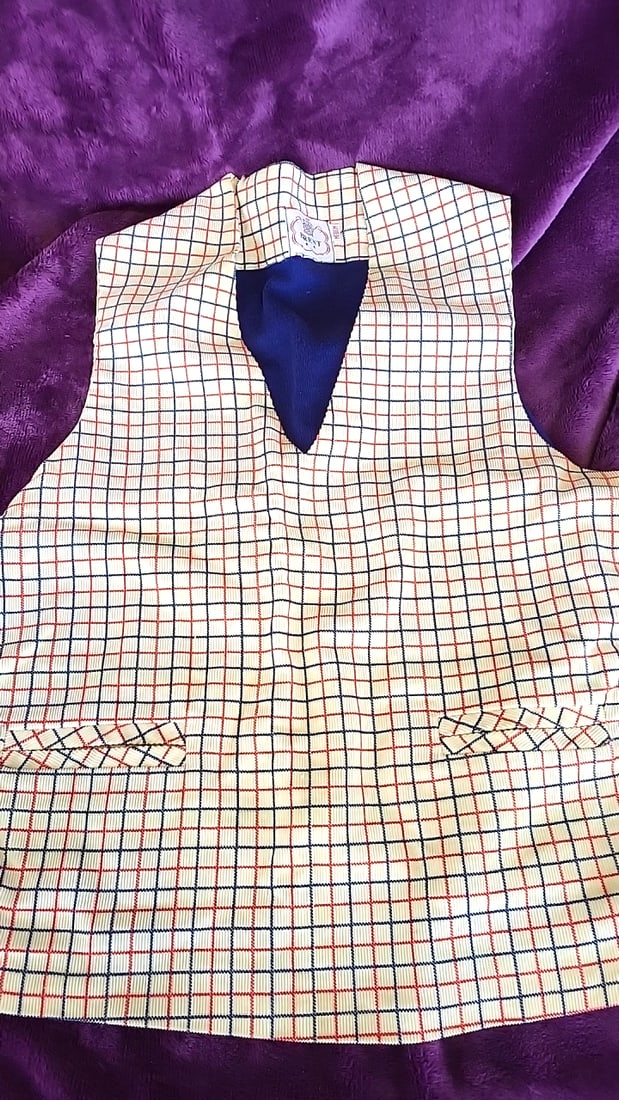 Brent Cream Plaid Sleeveless Vest with Argyle Cashmere Cotton Socks Lot - 5