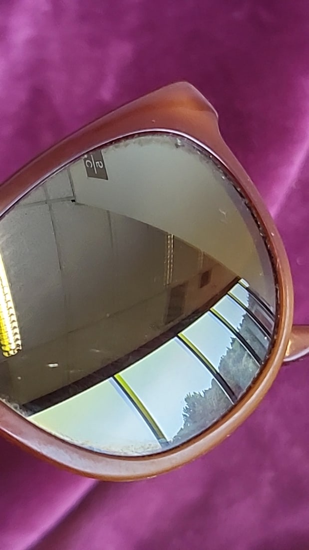 Vuarnet 002 Sunglasses Brown Frame Mirrored Lenses France - 2