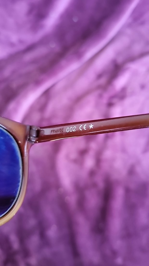 Vuarnet 002 Sunglasses Brown Frame Mirrored Lenses France - 5