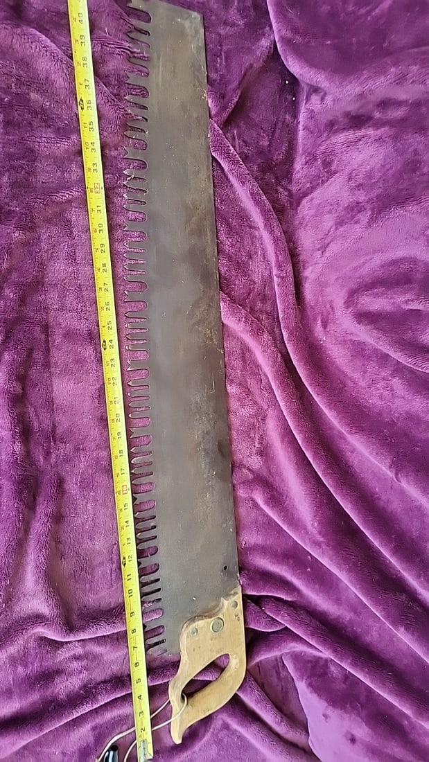 36 in Tree Saw with Wooden Handle and Warranted Superior Medallion - 5