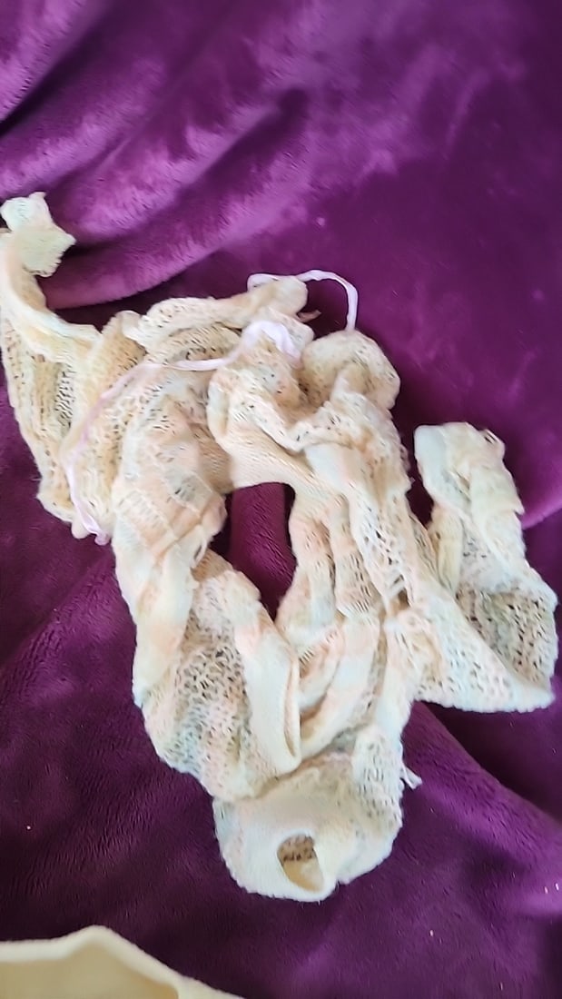 Cream Hand-Knitted Baby Clothes Lot, Cardigans, Bonnets, Booties & Blankets - 6