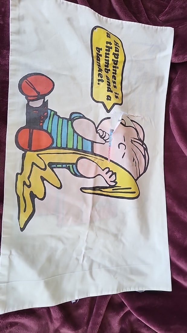 Peanuts Snoopy Linus Pillowcase Happiness Is a Thumb and Blanket Sleeping Bag - 3