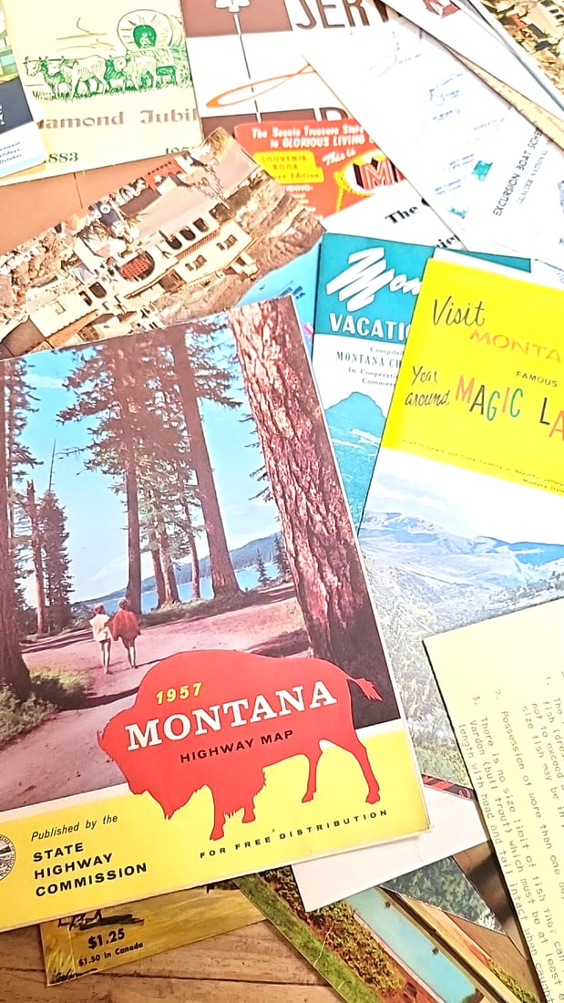 Vintage Travel Brochure & Map Lot: Mount Rushmore, Glacier National Park, Custer State Park, 1957... - 5