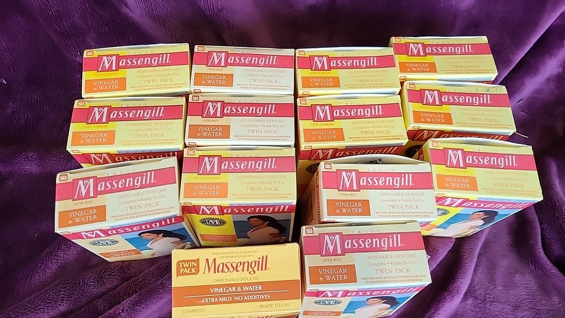 Vintage Massengill Disposable Douche Twin Pack Vinegar Water Extra Mild Lot - 2