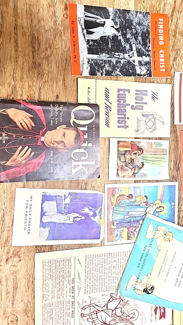 Vintage Catholic Religious Pamphlets Booklets Lot, Quick Magazine Bishop Fulton - 4