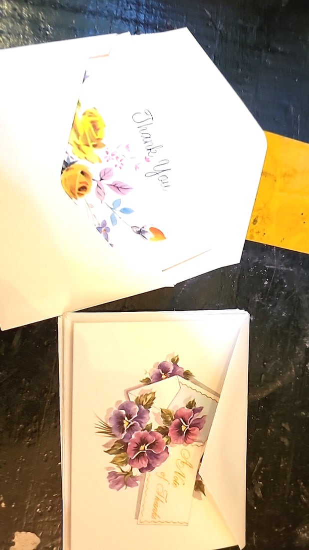 6 assorted boxes of vintage Note Cards. Cranes, Cocktails, Sympathy - 7