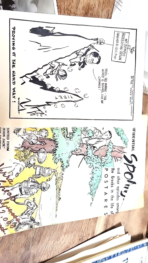 Vintage Greece Salonique Travel Ephemera Lot, Greek Acroplois. US military base. - 4