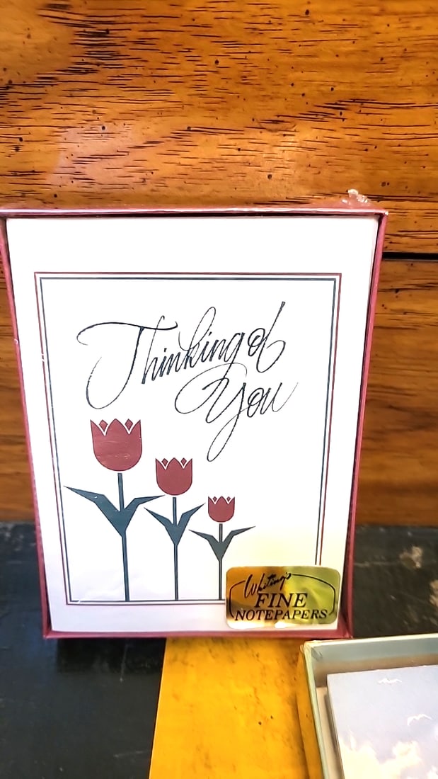 8 assorted vintage boxed Stationery Note Cards. - 3