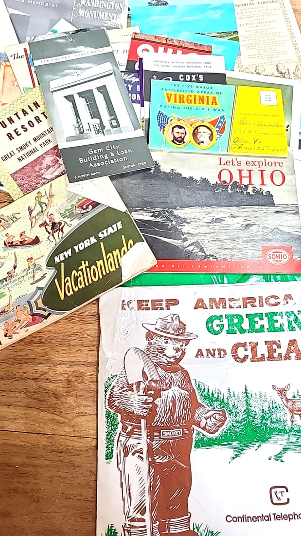 Vintage Travel Brochure Lot DC Ohio Smokey Bear Virginia Civil War Smoky Mountains Florida - 2