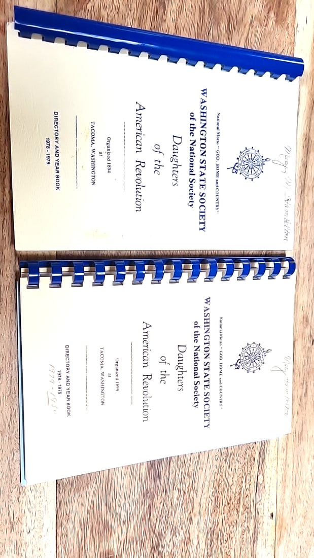 Daughters of the American Revolution DAR Bylaws Handbook Yearbook Booklet Lot 1970s - 2