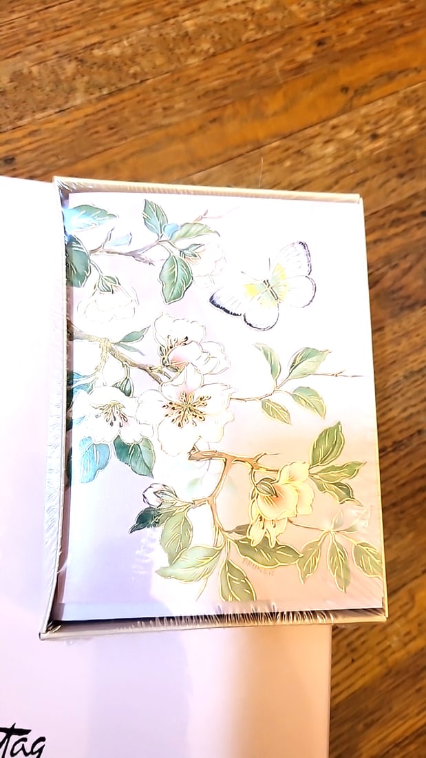 8 Boxes of Vintage Hallmark stationary. Whitney Fine Notepapers Cherie Boxed Stationery Lot Flo... - 3