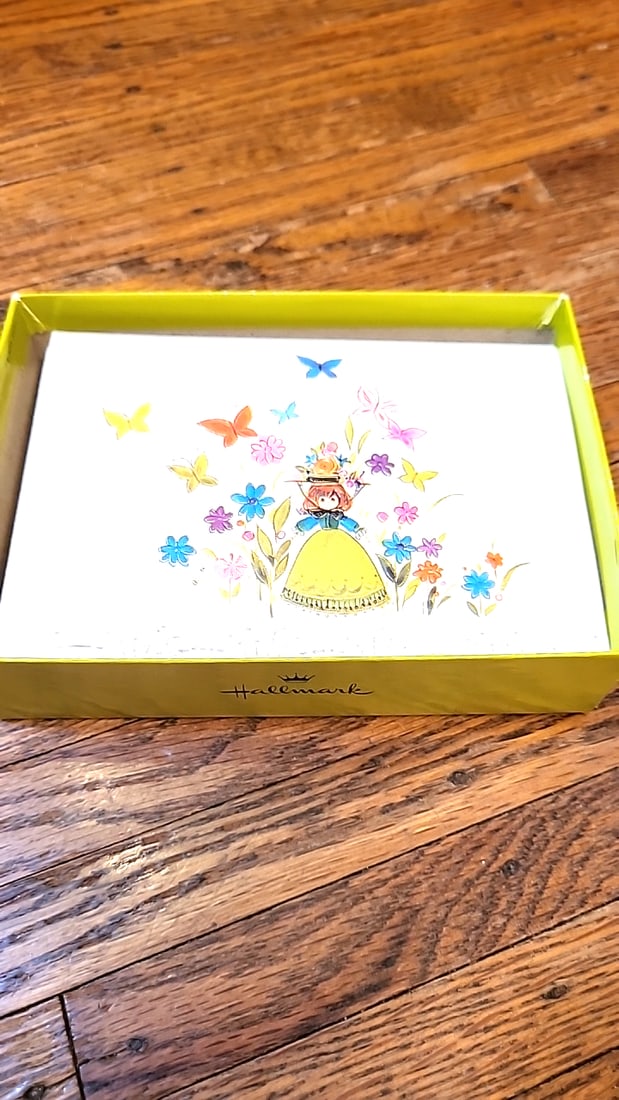 8 Boxes of Vintage Hallmark stationary. Whitney Fine Notepapers Cherie Boxed Stationery Lot Flo... - 5