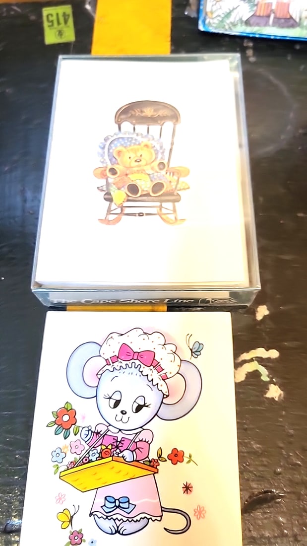 8 Boxes of Vintage Hallmark stationary. Whitney Fine Notepapers Cherie Boxed Stationery Lot Flo... - 6