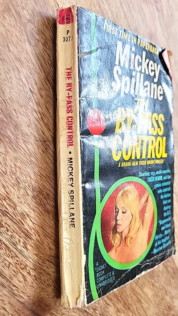 4 Vintage Mystery Pulp z Fiction Paperbacks Ian Fleming Mickey Spillane Carter Brown - 10