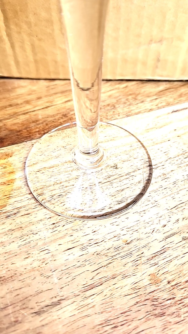 2 Perrier Jouet hand painted anemone champagne flutes. 4 oz - 3
